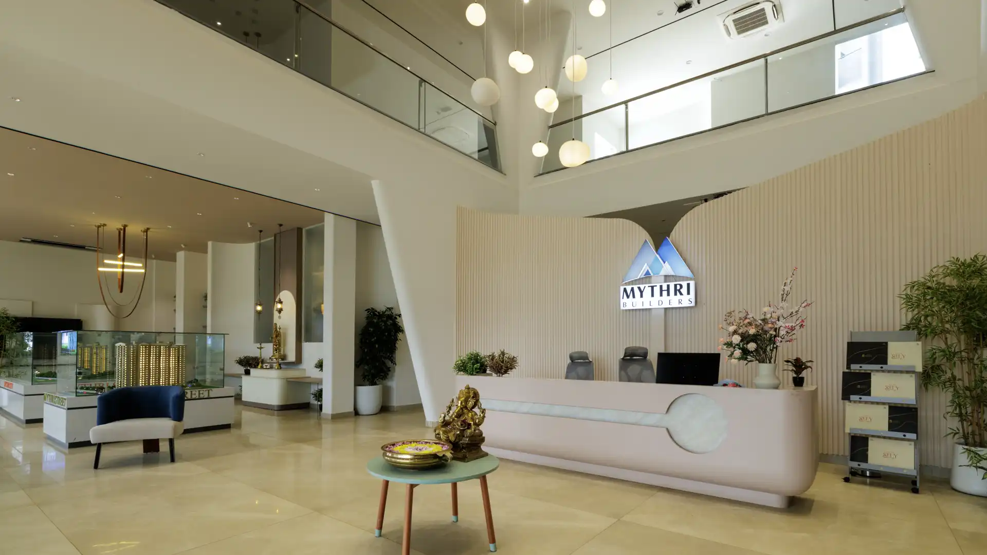 Mythri Builders Modern Architecture with natural green canopy and open terraces