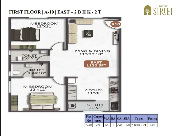 Mythri Street First Floor · A-10