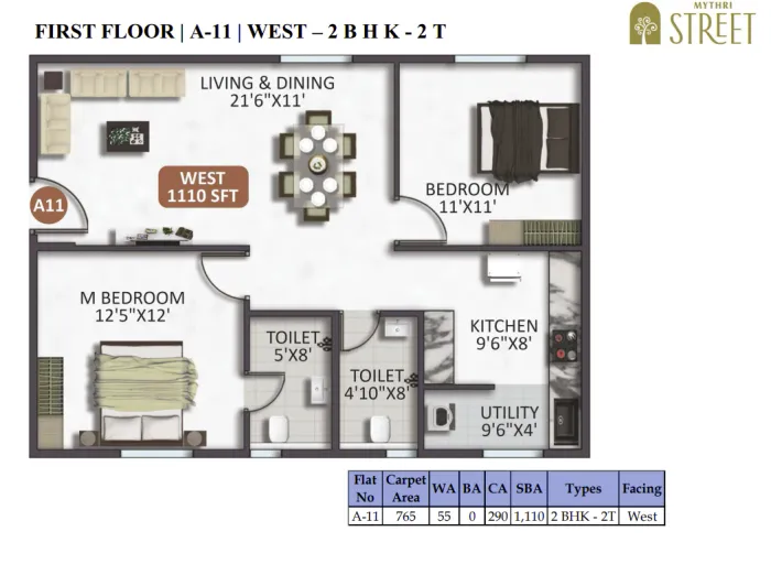 Mythri Street First Floor · A-11